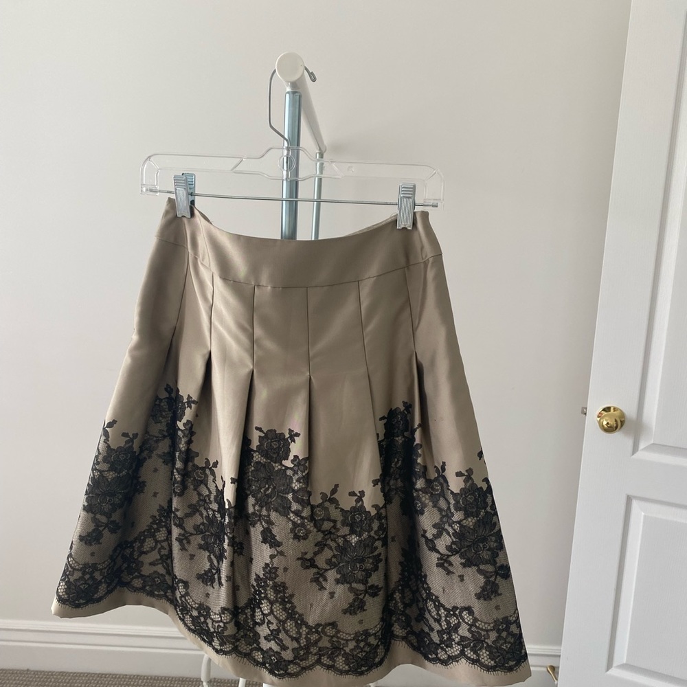 Gold taffeta skirt